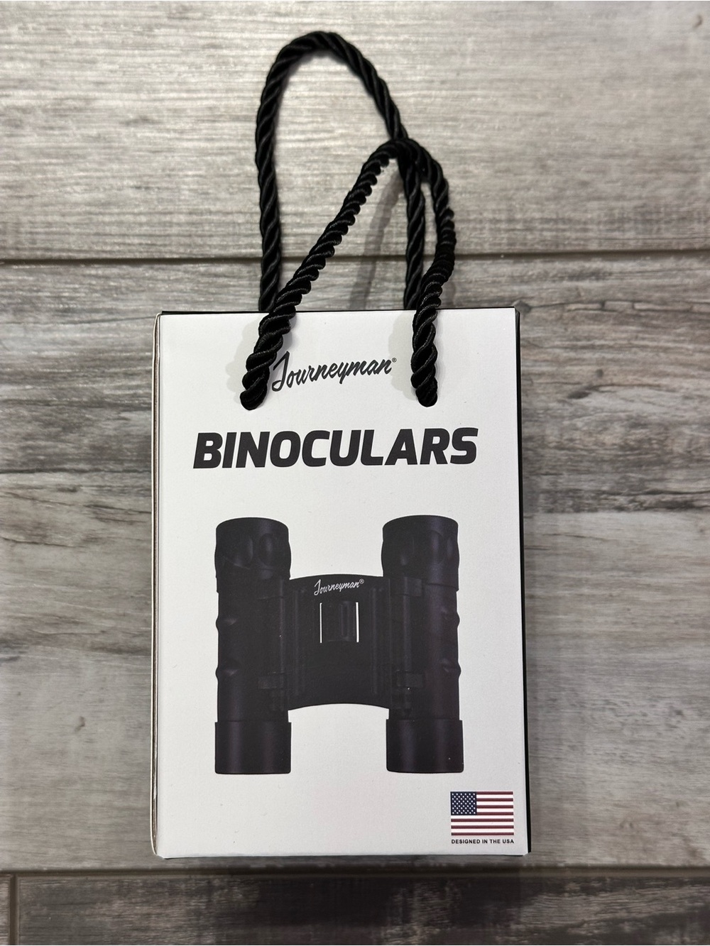 Stanley Black and White Binocular Gift Bag with Rope Handle